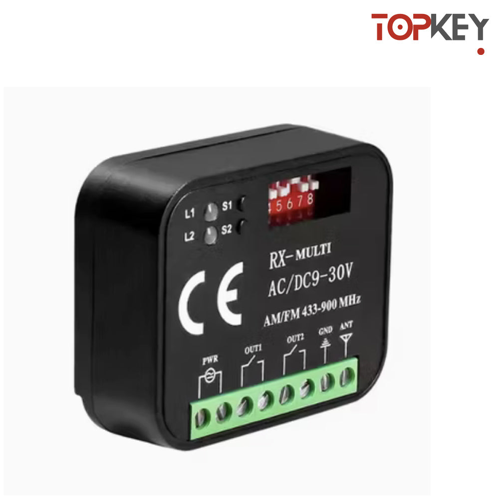 RÉCEPTEUR 2 CANAUX AUTOMATISME DES PORTAILS 315 à 900 MHz