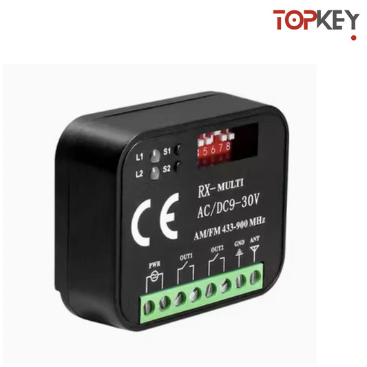 RÉCEPTEUR 2 CANAUX AUTOMATISME DES PORTAILS 315 à 900 MHz