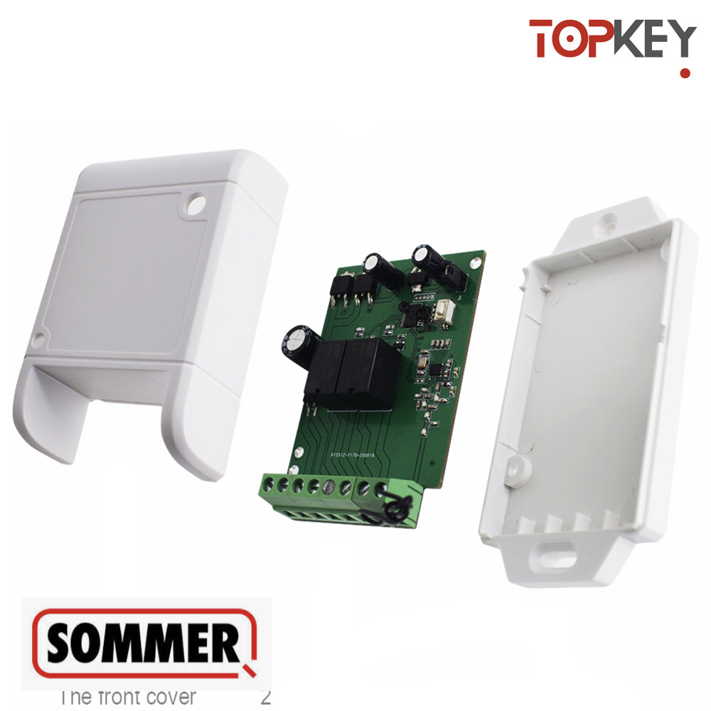 Récepteur radio SOMMER compatible – 434,42 MHz / 868 MHz – 2 canaux